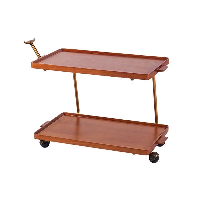 Solid Wood Sofa Side Accent Table with Shelf Rectangular Living Room Double Tier Clearhalo 'Coffee & Accent Tables' 'End & Side Tables' 'end_side_tables' 'furn' 'furn_end_side_tables' 'Furniture' 'Living Room Furniture' 1200x1200_e674ed39-0c43-4e7d-b756-a7888d45941a