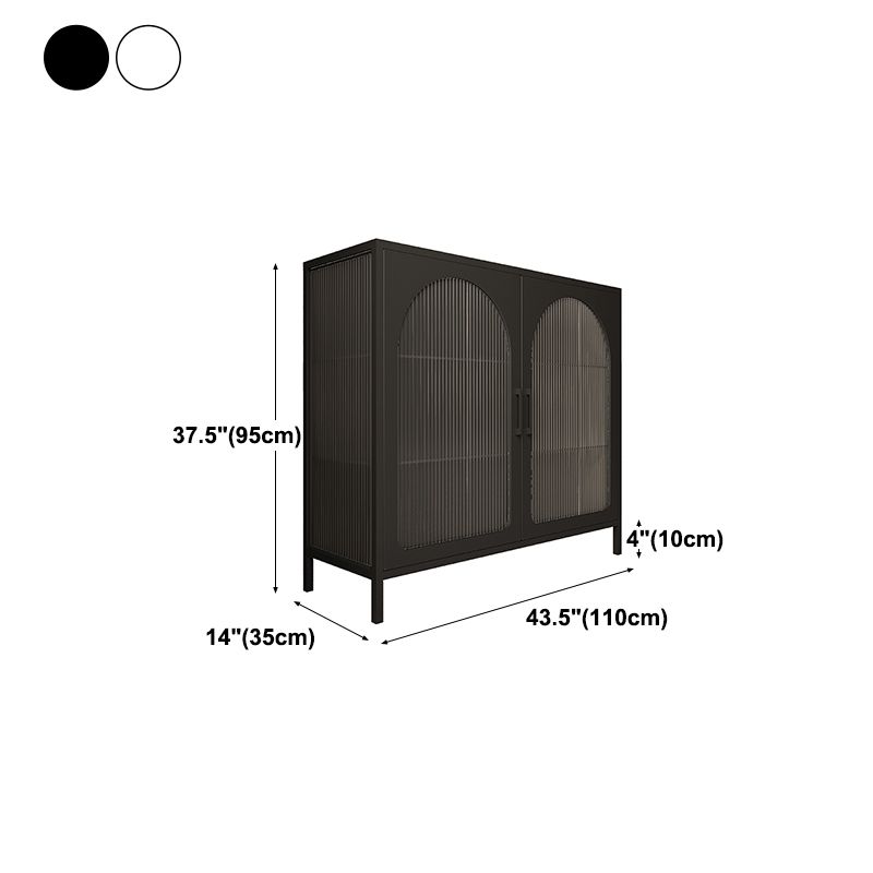 Gabinetto del salotto del soggiorno in ferro mobile moderno server moderno con porta di vetro e conservazione