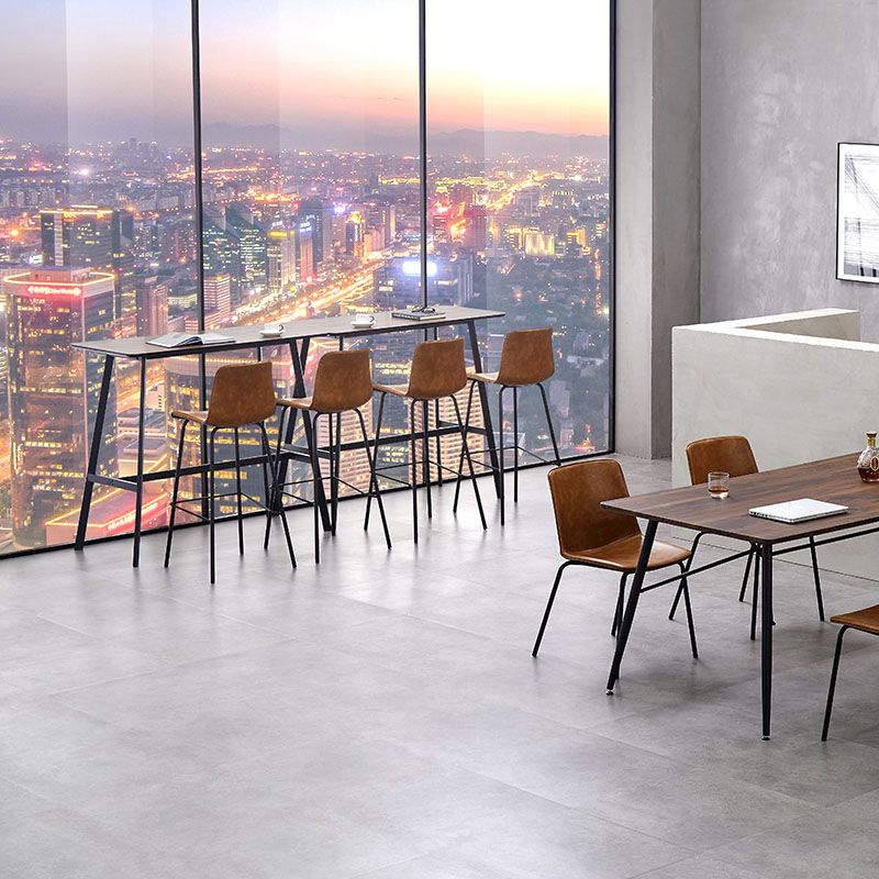 Scandinavian Restaurant Footrest Stool Matte Finish Leather Barstool Clearhalo 'Bar Furniture' 'Bar Stools' 'bar_stools' 'furn' 'furn_bar_stools' 'Furniture' 'furniture_bar_stools' 'Kitchen & Dining Furniture' 1200x1200_e675f610-a2ed-4dc4-b511-92ed0333c84a