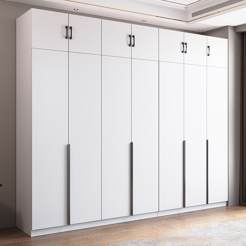 Engineered Wood Wardrobe Cabinet Modern Style Soft Close Doors Wardrobe Closet