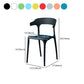 Plastic Scandinavian Arm Chair Kitchen Dining Room Open Back Chair Clearhalo 'Dining Chairs' 'Dining Tables & Seating' 'dining_chair' 'furn' 'furn_dining_chair' 'Furniture' 'furniture_dining_chair' 'Kitchen & Dining Furniture' 1200x1200_e6771e64-e6be-4940-9fab-16d0d4722101