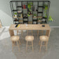 Rectangle Solid Wood Pub Dining Set 1/2/7 Pieces Modern Indoor  Pub Table Set