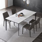 Simple Kitchen Rectangle Shape Dining Table Sintered Stone Top Dining Table with 4 Legs Base Clearhalo ' dining_table' 'Dining Tables & Seating' 'Dining Tables' 'furn' 'furn_dining_table' 'Furniture' 'furniture_dining_table' 'Kitchen & Dining Furniture' 'kitchen&dining_furn' 'kitchen' 'kitchen_dining_table' 1200x1200_e67ba9fa-a6c3-4a19-86cc-17231d6e612c