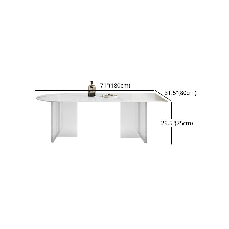 Modern 1/2/3/4/5 Pieces Dining Set Rectangle Acrylic Dining Table Set Clearhalo 'Dining Room Sets' 'Dining Tables & Seating' 'dining_room_set' 'furn' 'furn_dining_room_set' 'Furniture' 'furniture_dining_room_set' 'Kitchen & Dining Furniture' 'kitchen&dining_furn' 'kitchen' 1200x1200_e67c35a0-f95f-4fe2-874c-cf8fb7c475d0