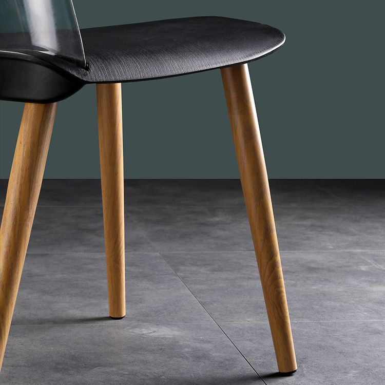 Contemporary Chair Armless Dining Chairs with Metal Legs for Kitchen Clearhalo ' kitchen&dining_furn' 'Dining Chairs' 'Dining Tables & Seating' 'dining_chair' 'furn' 'furn_dining_chair' 'Furniture' 'furniture_dining_chair' 'Kitchen & Dining Furniture' 'kitchen' 1200x1200_e67c39b2-7da7-4470-bf6d-4e743e78d1bf