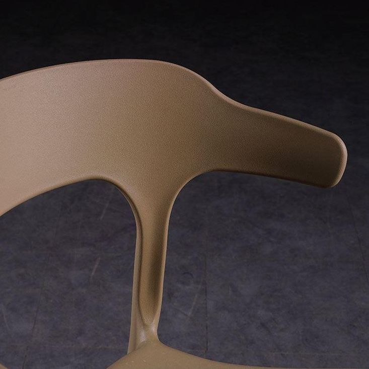 Contemporary Style Chair Armless Chair for Kitchen with Plastic Legs Clearhalo 'Dining Chairs' 'Dining Tables & Seating' 'dining_chair' 'furn' 'furn_dining_chair' 'Furniture' 'Kitchen & Dining Furniture' 1200x1200_e67c60a8-8090-4b17-9f68-7abcd5e9f7d8