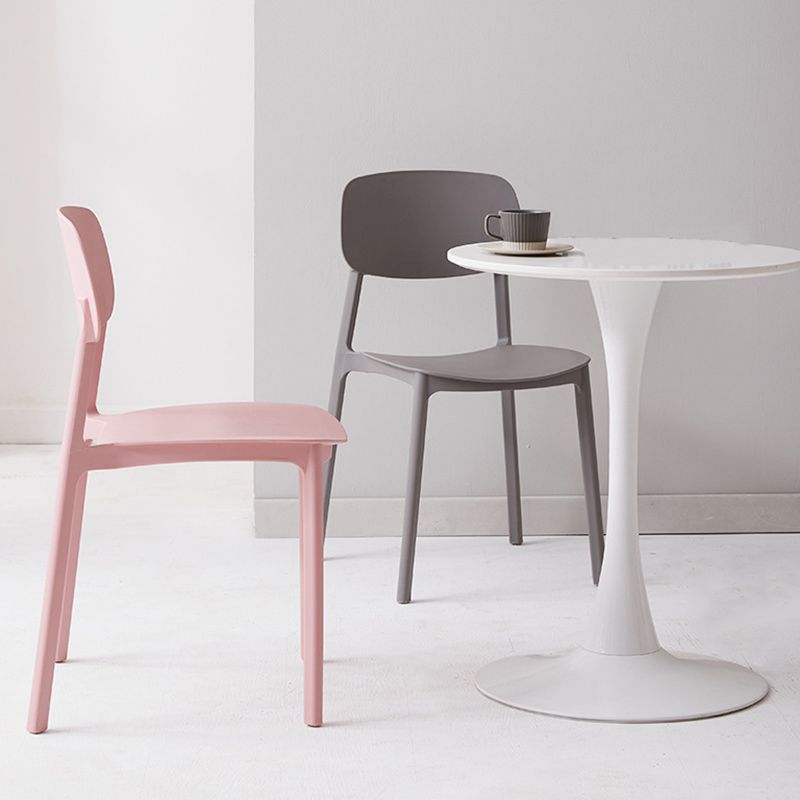 Modern Plastic Open Back Side Chair 32"H Dining Armless Chair for Restaurant Clearhalo ' kitchen&dining_furn' 'Dining Chairs' 'Dining Tables & Seating' 'dining_chair' 'furn' 'furn_dining_chair' 'Furniture' 'furniture_dining_chair' 'Kitchen & Dining Furniture' 'kitchen' 1200x1200_e67dde65-ee9a-4bfd-84a7-ff6cdf25bc0b
