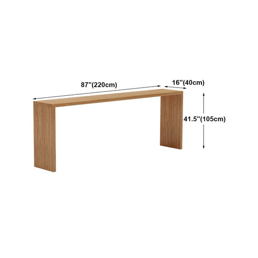 Brown Industrial Style Bar Table Solid Wood Coffe Shop Casual Bar Table Clearhalo 'Bar Furniture' 'Bar Tables' 'bar_tables' 'furn' 'furn_bar_tables' 'Furniture' 'furniture_bar_tables' 'Kitchen & Dining Furniture' 1200x1200_e67f8c78-b5c8-4465-99c3-543da7b61b24
