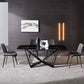 Modern Dining Set 1/4/5/7 Pcs Rectangle Dining Table with Wingback Chairs Clearhalo 'Dining Room Sets' 'Dining Tables & Seating' 'dining_room_set' 'furn' 'furn_dining_room_set' 'Furniture' 'Kitchen & Dining Furniture' 1200x1200_e6800872-d518-4aa6-9005-2b1515e486bf