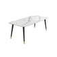 Modern Stone Rectangle Dining Table Home Kitchen Dinner Black Frame Dining Table Clearhalo 'Dining Tables & Seating' 'Dining Tables' 'dining_table' 'furn' 'furn_dining_table' 'Furniture' 'furniture_dining_table' 'Kitchen & Dining Furniture' 'kitchen' 'kitchen_dining_table' 1200x1200_e6837724-8be7-4745-a859-2df3a085620f