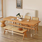 Rectangle Pine Solid Wooden Top Table Modern Dining Table with Acrylic Trestle Base Clearhalo ' dining_table' 'Dining Tables & Seating' 'Dining Tables' 'furn' 'furn_dining_table' 'Furniture' 'furniture_dining_table' 'Kitchen & Dining Furniture' 'kitchen&dining_furn' 'kitchen' 'kitchen_dining_table' 1200x1200_e684a3ad-6bf2-4064-a8b9-7d79eddc7484