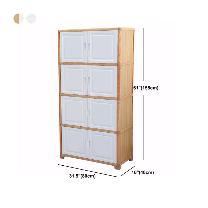 Contemporary 61.02'"Tall 4- Door Cabinet, Rectangle Accent Cabinet