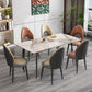 Modern Style Side Chair Indoor Solid Back Metal Upholstered Dining Room Chair (Set of 2) Clearhalo ' kitchen&dining_furn' 'Dining Chairs' 'Dining Tables & Seating' 'dining_chair' 'furn' 'furn_dining_chair' 'Furniture' 'furniture_dining_chair' 'Kitchen & Dining Furniture' 'kitchen' 1200x1200_e6853a35-7ee5-4ffc-9740-e03eae293b9f