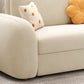 Contemporary Styled Metal Frame Sleeper Sofa Upholstered Square Arms Sofa Bed