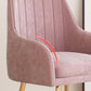 Scandinavian Style Upholstered Arm Chair Solid Back Dining Single Chair for Home Clearhalo ' kitchen&dining_furn' 'Dining Chairs' 'Dining Tables & Seating' 'dining_chair' 'furn' 'furn_dining_chair' 'Furniture' 'furniture_dining_chair' 'Kitchen & Dining Furniture' 'kitchen' 1200x1200_e688fed7-69a7-4a7a-b193-7a4757090f7d