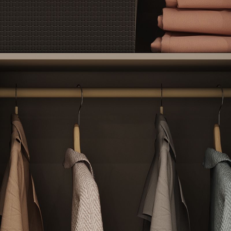 Modern Sliding Door Wardrobe Cabinet Bedroom Wooden Storage Armoire