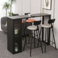 Marble Patio Bar Table with Rectangle Table Top Double Pedestal Table - 41.3" H Clearhalo 'Bar Furniture' 'Bar Tables' 'bar_tables' 'furn' 'furn_bar_tables' 'Furniture' 'furniture_bar_tables' 'Kitchen & Dining Furniture' 1200x1200_e68ab495-d28f-4098-a354-989519f255ed