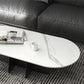 Glam Style Oval Coffee Table with Marble Top and Iron Base in Black Clearhalo 'Coffee & Accent Tables' 'Coffee Tables' 'coffee_tables' 'furn' 'furn_coffee_tables' 'Furniture' 'Living Room Furniture' 1200x1200_e68c0bf6-6930-489c-ab93-5b1691ede9f9