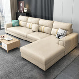 Scandinavian 4-seater Sectional with Square Arm for Living Room