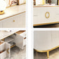 Contemporary TV Media Console Stone TV Console with 4 Drawers Clearhalo 'furn' 'furn_tv_stands_entertainment_centers' 'Furniture' 'Living Room Furniture' 'TV Stands & Entertainment Centers' 'TV Stands & Media Storage Furniture' 'tv_stands_entertainment_centers' 1200x1200_e68e3224-e54c-40bd-a9a1-cd5529600fd3