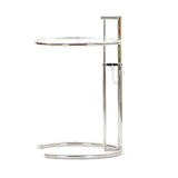 Lift-top Coffee Table Glass with Round Top and Stainless Steel Base Clearhalo 'Coffee & Accent Tables' 'Coffee Tables' 'coffee_tables' 'furn' 'furn_coffee_tables' 'Furniture' 'Living Room Furniture' 1200x1200_e68e93b0-3895-4fef-9352-968b4ee2acb1