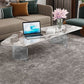 Modern Acrylic Legs Coffee Table Slate Coffee Table for Living Room Clearhalo 'Coffee & Accent Tables' 'Coffee Tables' 'coffee_tables' 'furn' 'furn_coffee_tables' 'Furniture' 'Living Room Furniture' 1200x1200_e6913ecd-88f5-418a-acf3-3b32cf853f40