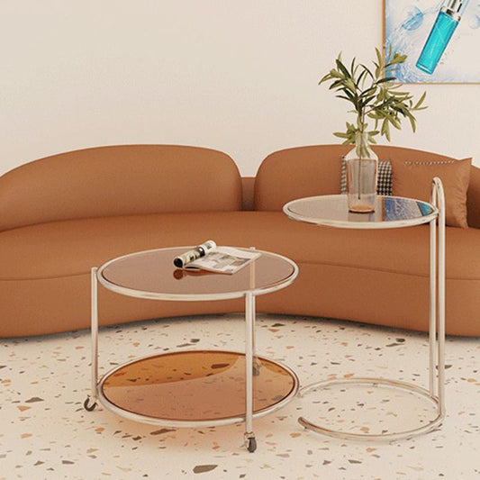 Faux Leather Contemporary Curved Sofa Armless Sofa for Living Room