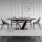 Contemporary Pedestal Dinner Table Stone Dining Table Rectangle for Home Clearhalo ' dining_table' 'Dining Tables & Seating' 'Dining Tables' 'furn' 'furn_dining_table' 'Furniture' 'furniture_dining_table' 'Kitchen & Dining Furniture' 'kitchen&dining_furn' 'kitchen' 'kitchen_dining_table' 1200x1200_e693e15f-caf4-4064-8c9c-0c92df642d75