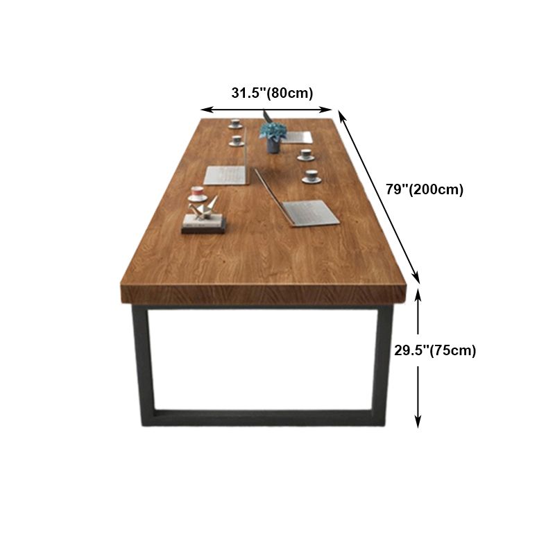 Bureau d'écriture en bois marron