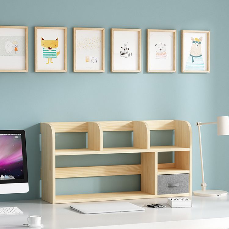 Estante de madera estantería estante de estantería abierta estantería para la oficina en casa