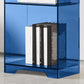 Acrylic Standard Bookshelf Closed Back Glam Bookcase with Shelves
