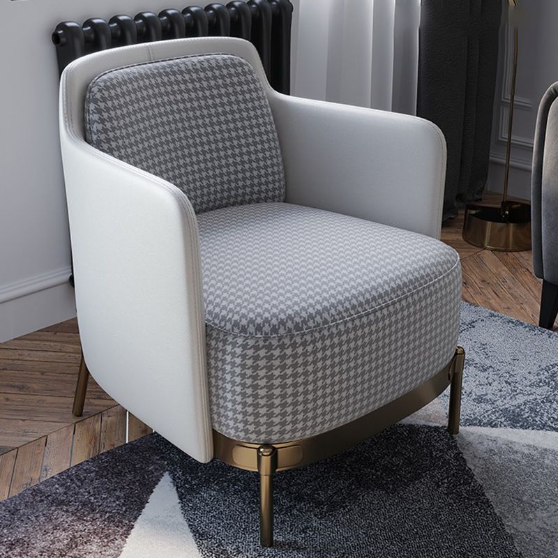 Upholstered Accent Armchair 4 Legs Sewn Pillow Back Accent Chair Clearhalo 'Accent Chairs' 'accent_chairs' 'Chairs & Seating' 'furn' 'furn_accent_chairs' 'Furniture' 'Living Room Furniture' 1200x1200_e6963cf9-7c67-44bc-b91b-ccb2713f4714