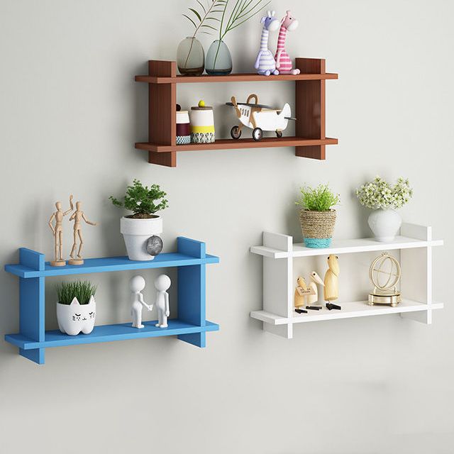 11.8 "H Moderne Floating Bookshelf vervaardigd houten boekenkast