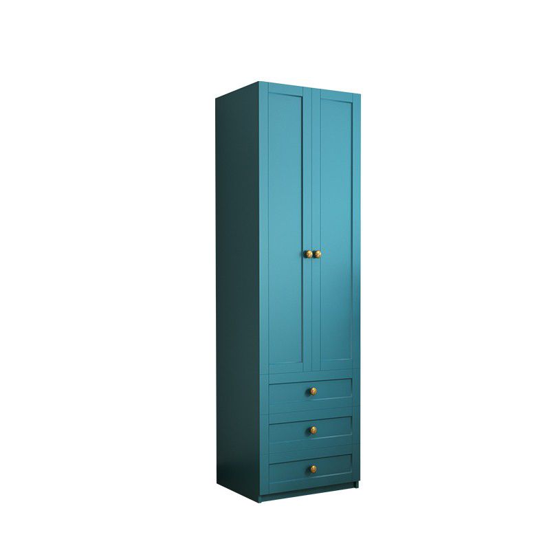 Blauw gemanipuleerde houten garderobe kast eigentijdse garderobe armoire