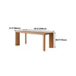 Mesa de comedor rectangular muebles de madera maciza con 4 patas