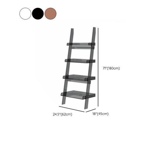 Eigentijdse open back boekenplank ladder acryl boekenkast met planken