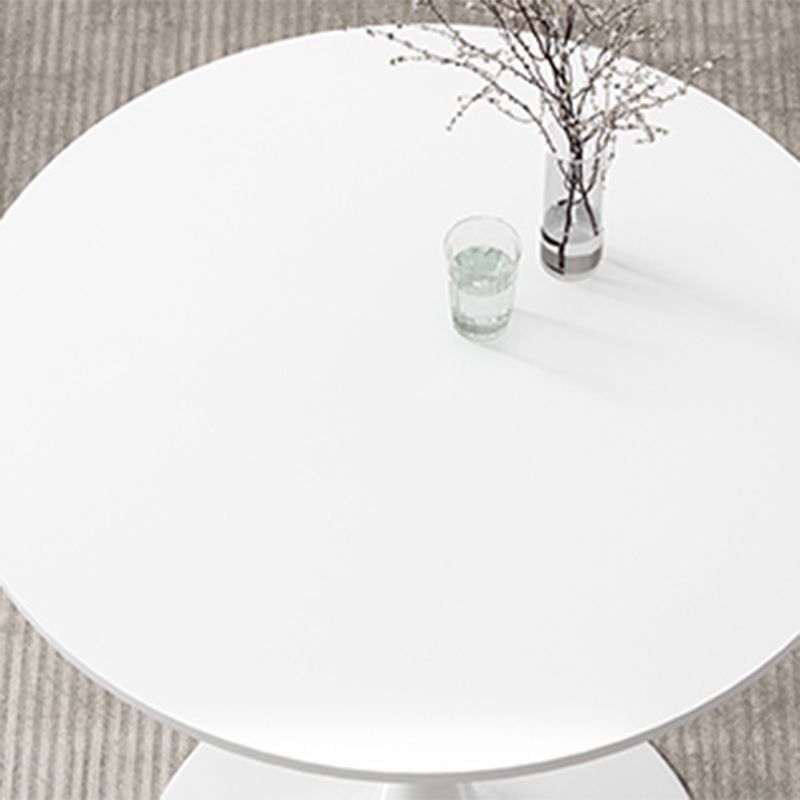 Mesa de centro con pedestal escandinavo, mesa redonda de cóctel de madera para sala de estar