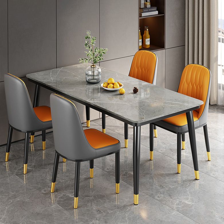 Industrial Standard Sintered Stone Table Rectangle Kitchen Dining Table with 4 Legs Base Clearhalo ' dining_table' 'Dining Tables & Seating' 'Dining Tables' 'furn' 'furn_dining_table' 'Furniture' 'furniture_dining_table' 'Kitchen & Dining Furniture' 'kitchen&dining_furn' 'kitchen' 'kitchen_dining_table' 1200x1200_e69db383-bd6d-4569-bf0c-48f28762299d