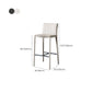 Modern Style Metal Bar Stool Footrest Counter Stool for Restaurant