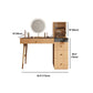 Scandinavian Makeup Vanity Table with Mirror and Stool for Bedroom