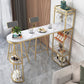 Double Pedestal Sintered Stone Dining Bar Table for Kitchen Dining Room Clearhalo 'Bar Furniture' 'Bar Tables' 'bar_tables' 'furn' 'furn_bar_tables' 'Furniture' 'Kitchen & Dining Furniture' 1200x1200_e69fe332-12b4-49c0-99a9-adb99e774db0