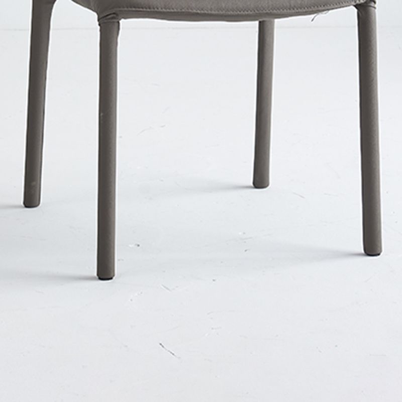 Modern Style Leather Dining Chairs Solid Back Stackable Side Chair for Home Use (Set of 2) Clearhalo ' kitchen&dining_furn' 'Dining Chairs' 'Dining Tables & Seating' 'dining_chair' 'furn' 'furn_dining_chair' 'Furniture' 'furniture_dining_chair' 'Kitchen & Dining Furniture' 'kitchen' 1200x1200_e6a13e53-39af-4be2-bd1b-a0cb3005f539