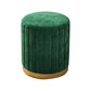 Glam Pouf Ottoman Velvet Upholstered Solid Color Cylinder Shape Ottoman Clearhalo 'furn' 'furn_ottomans_poufs' 'Furniture' 'Living Room Furniture' 'Ottomans & Poufs' 'ottomans_poufs' 1200x1200_e6a1a092-0445-4481-95c6-1337e6f3cd46