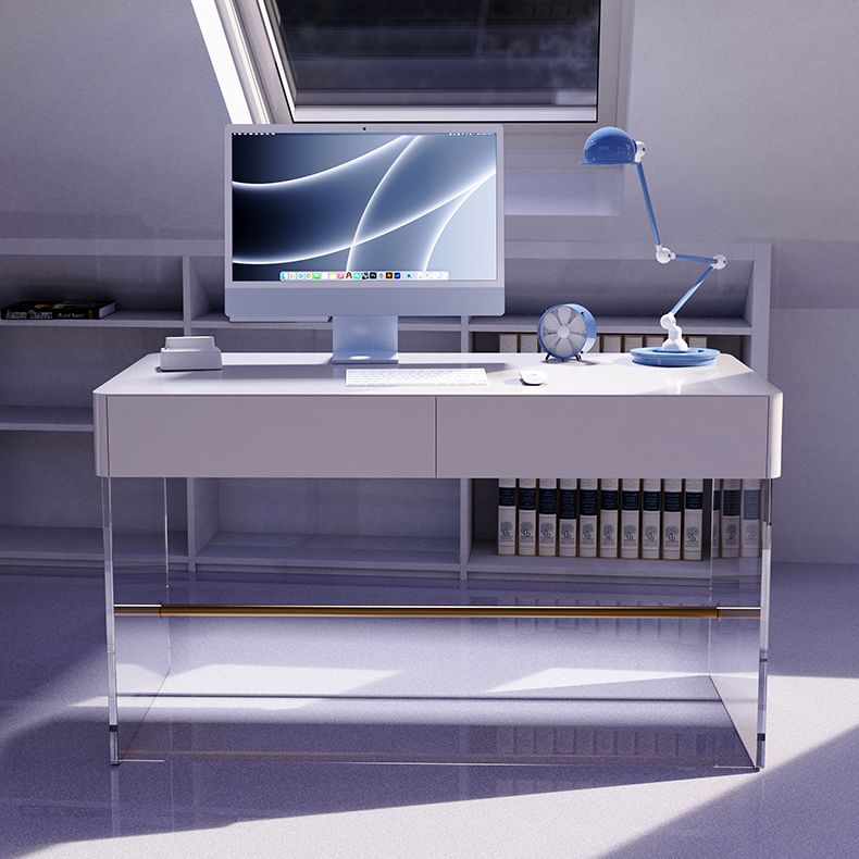 Wooden Rectangular Shape Work Table Luxury Style Writing Desk Clearhalo 'furn' 'furn_office_desk' 'Furniture' 'furniture_office_desk' 'Office Desks' 'Office Furniture' 'office_desk' 1200x1200_e6a1f6df-f4c0-4446-a8ba-68b6a3b4e940