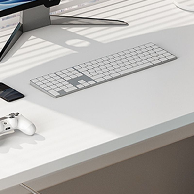 Bureau de bureau à domicile blanc Hauteur réglable Wood Writing Bureau avec base en T