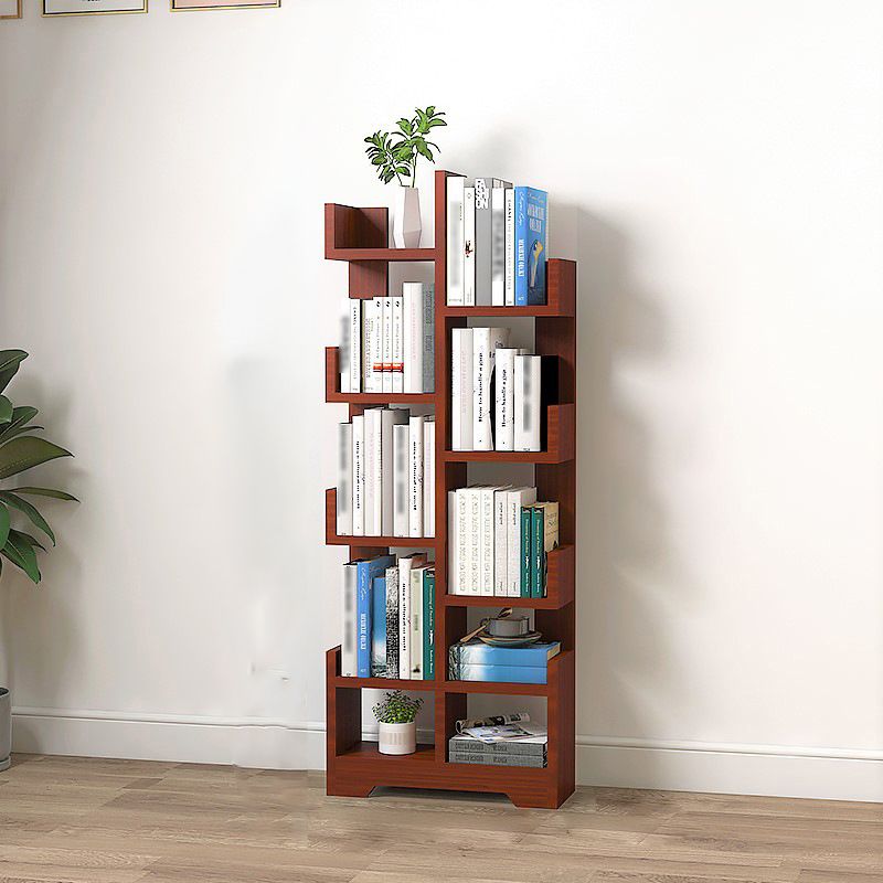Scandinavian Manufactured Wood Geometric Bookshelf Vertical Open Bookshelf Clearhalo 'Bookcases' 'Furniture' 'furniture_bookcases' 'kitchen' 'kitchen_bookcases' 'Living Room Furniture' 'Office Furniture' 1200x1200_e6a354b6-8e93-471a-94a8-19fe00ff5d9f