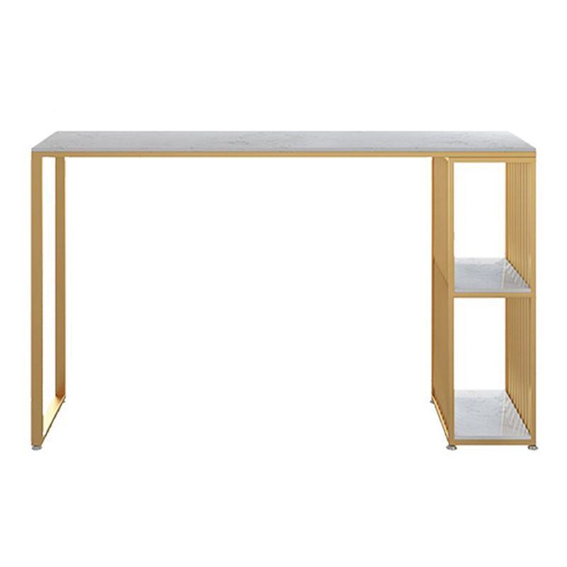 Tavolo da bar rettangolo industriale con tavolo da bistrot top in marmo di stoccaggio per piccoli luoghi