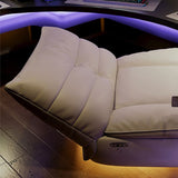 Moderno vera sedia in pelle club recliner massaggio home theater reclinabile