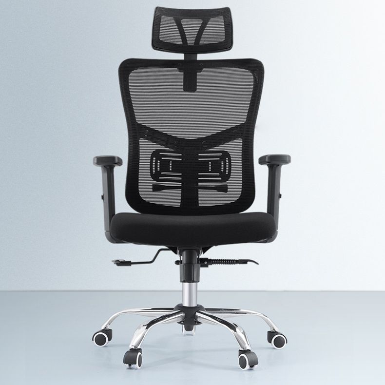 Silla de oficina contemporánea Silla de malla para computadora Silla de trabajo ergonómica con ruedas