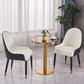 Glam Dining Set Stone 1/3/4 Pieces Dining Round Furniture for Home Clearhalo 'Dining Room Sets' 'Dining Tables & Seating' 'dining_room_set' 'furn' 'furn_dining_room_set' 'Furniture' 'Kitchen & Dining Furniture' 1200x1200_e6a636ad-d6cc-41be-ad0a-5f50059d67e8